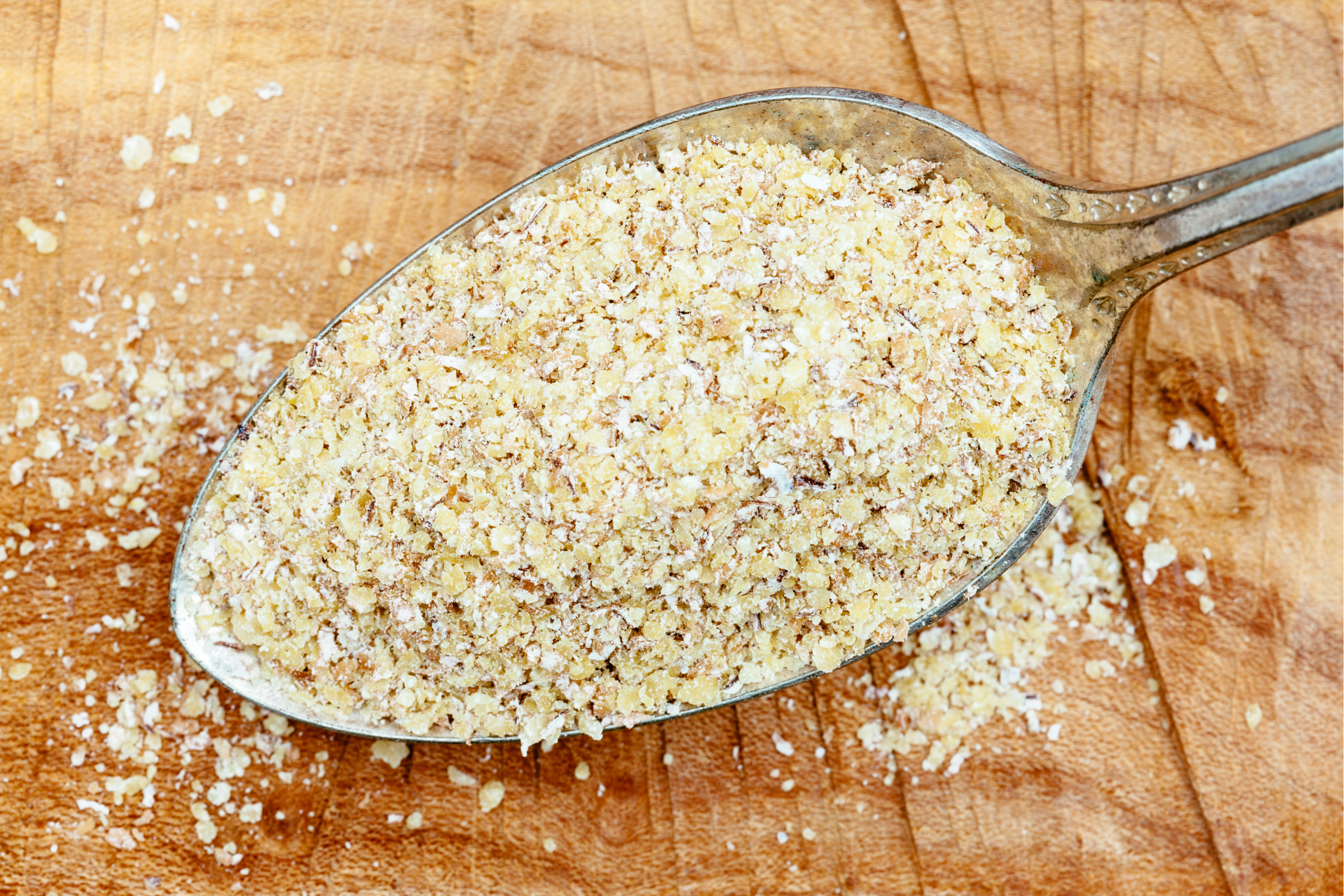 spoon of wheat germ